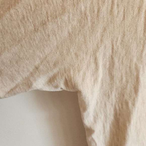 Eileen Fisher Cream Open-Front Lightweight Knit Cardigan Small Wool Alpaca - Picture 3 of 8